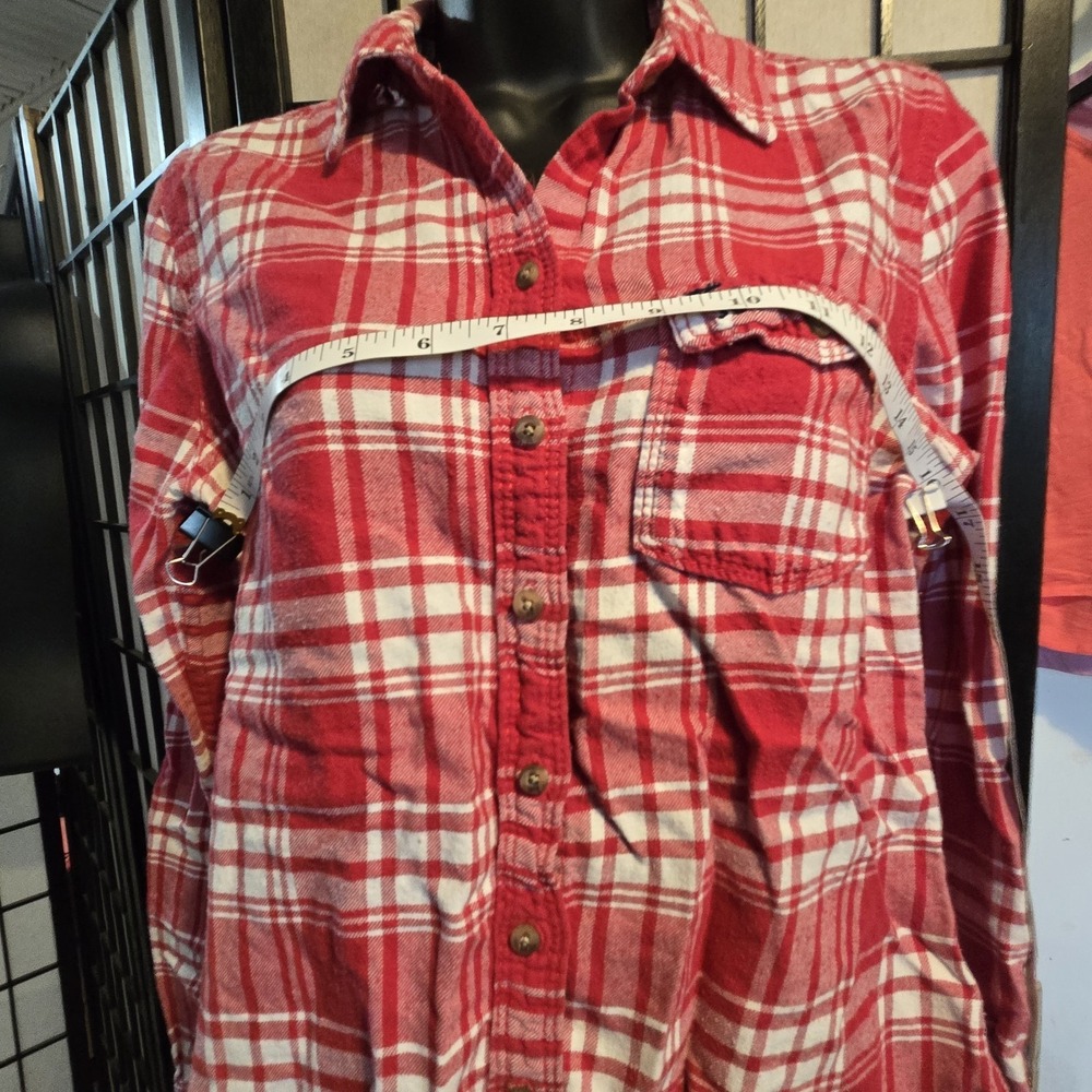 Abercrombie & Fitch A&F M Long Sleeve Button Down Shirt Plaid Check - Picture 5 of 9